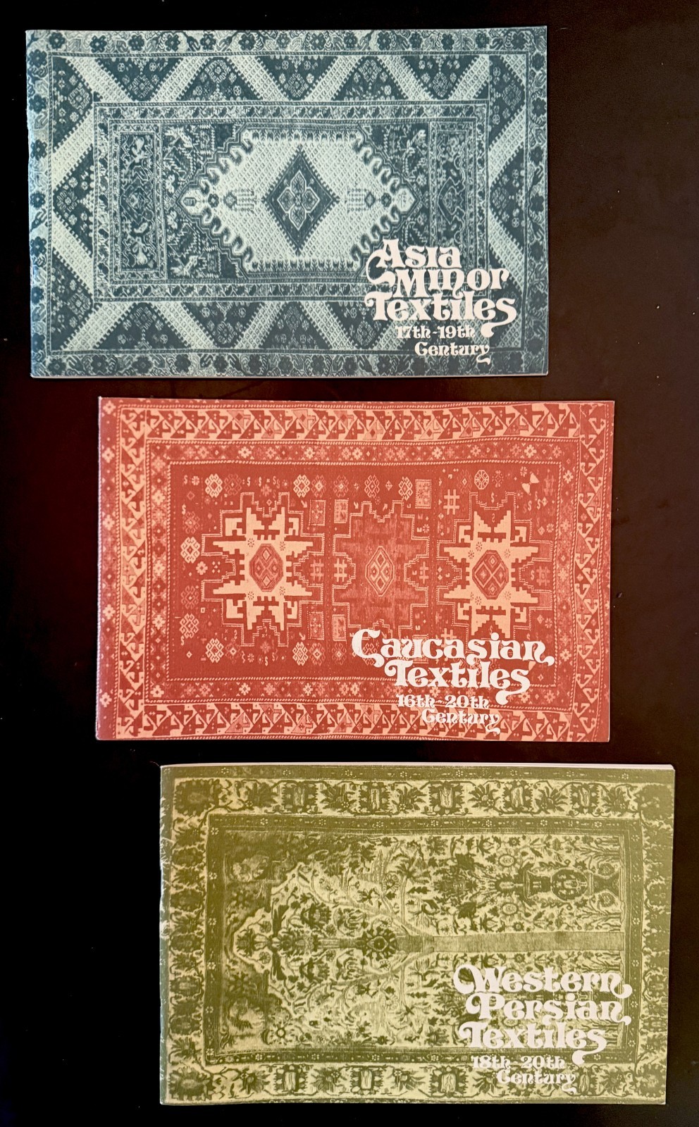 Group of 3 Textile History Books: Asia Minor, Western Persian, Caucasian