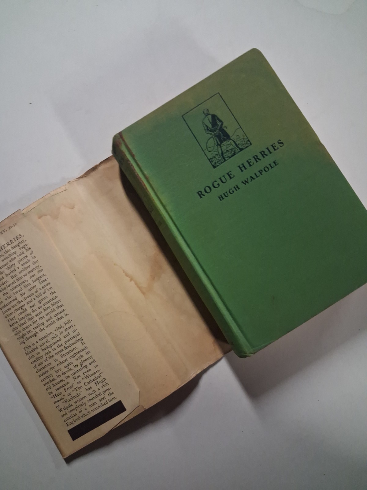 1930 ROGUE HERRIES Hugh Walpole FIRST EDITION Dust Jacket