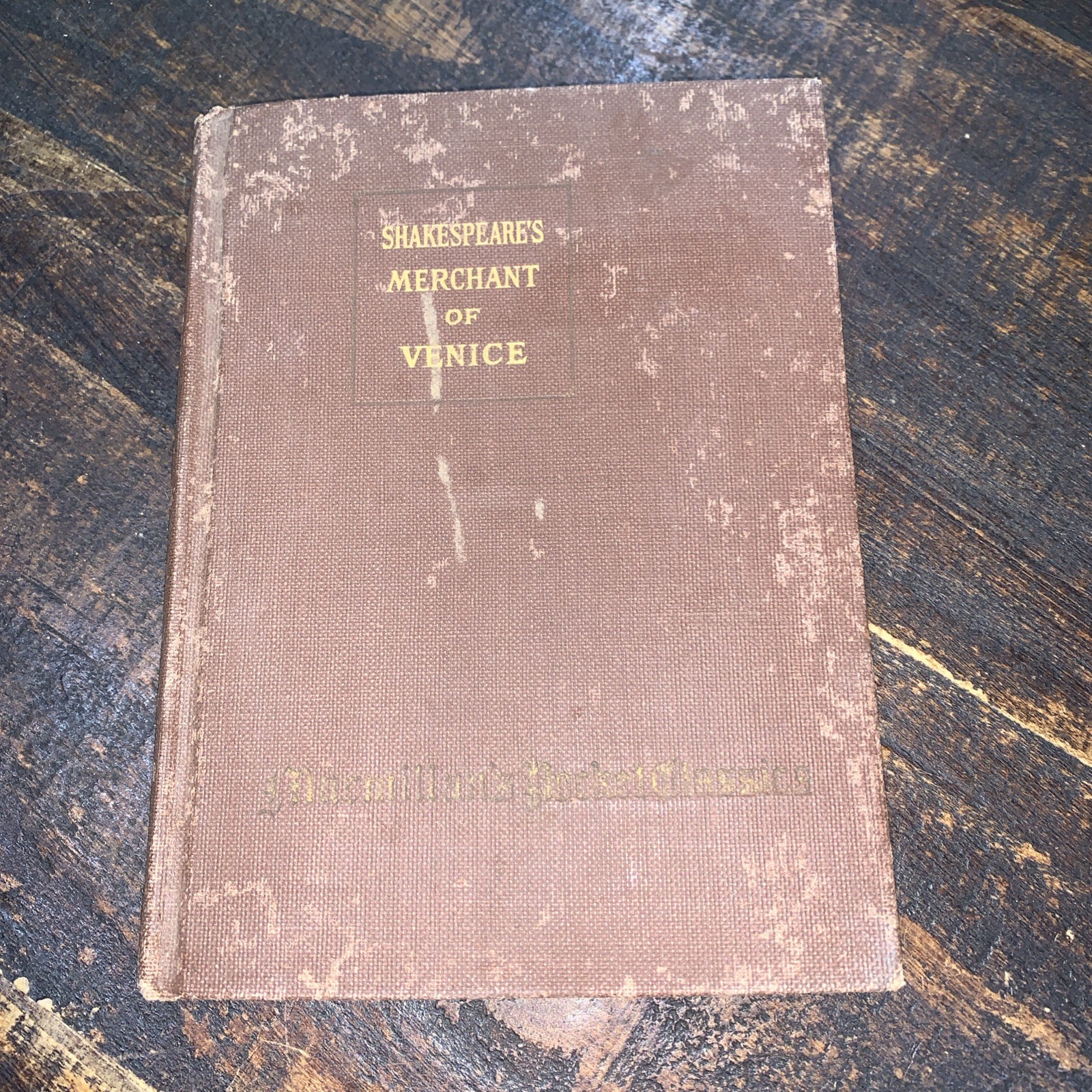 The Merchant of Venice William Shakespeare 1922 Macmillan Classic Odd Rare Plays