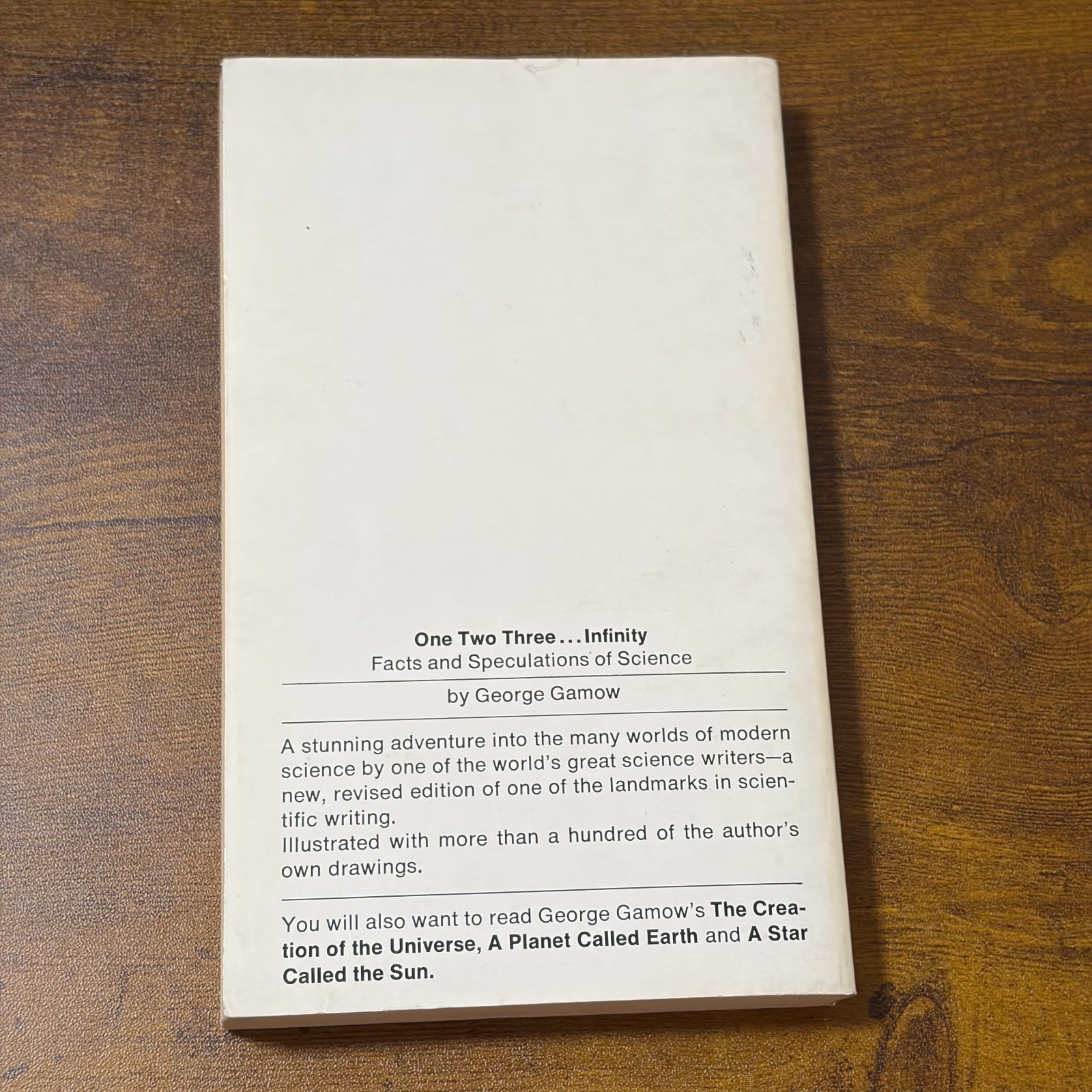 One Two Three Infinity George Gamow Bantam Vintage Science Mathematics PB