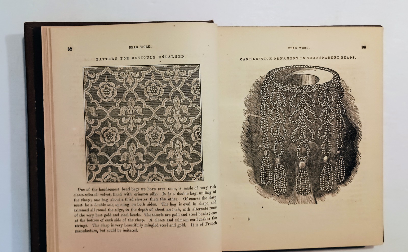 1859 The Ladies Hand Book of Fancy & Ornamental Work, Illust, Knitting Quilting