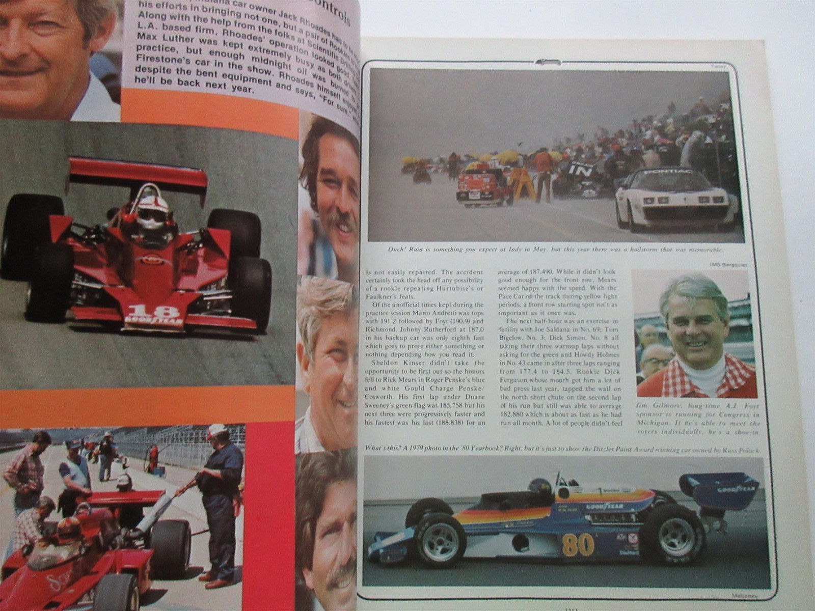 1980 Indianapolis 500 Carl Hungness softcover Yearbook