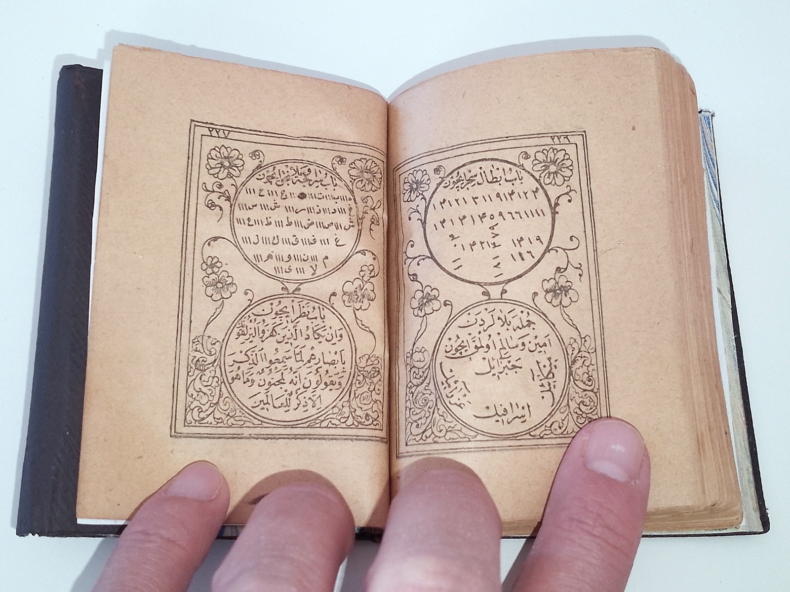 Antique Islamic Talisman and Prayer Book – Original Hardcover – Pocket Size