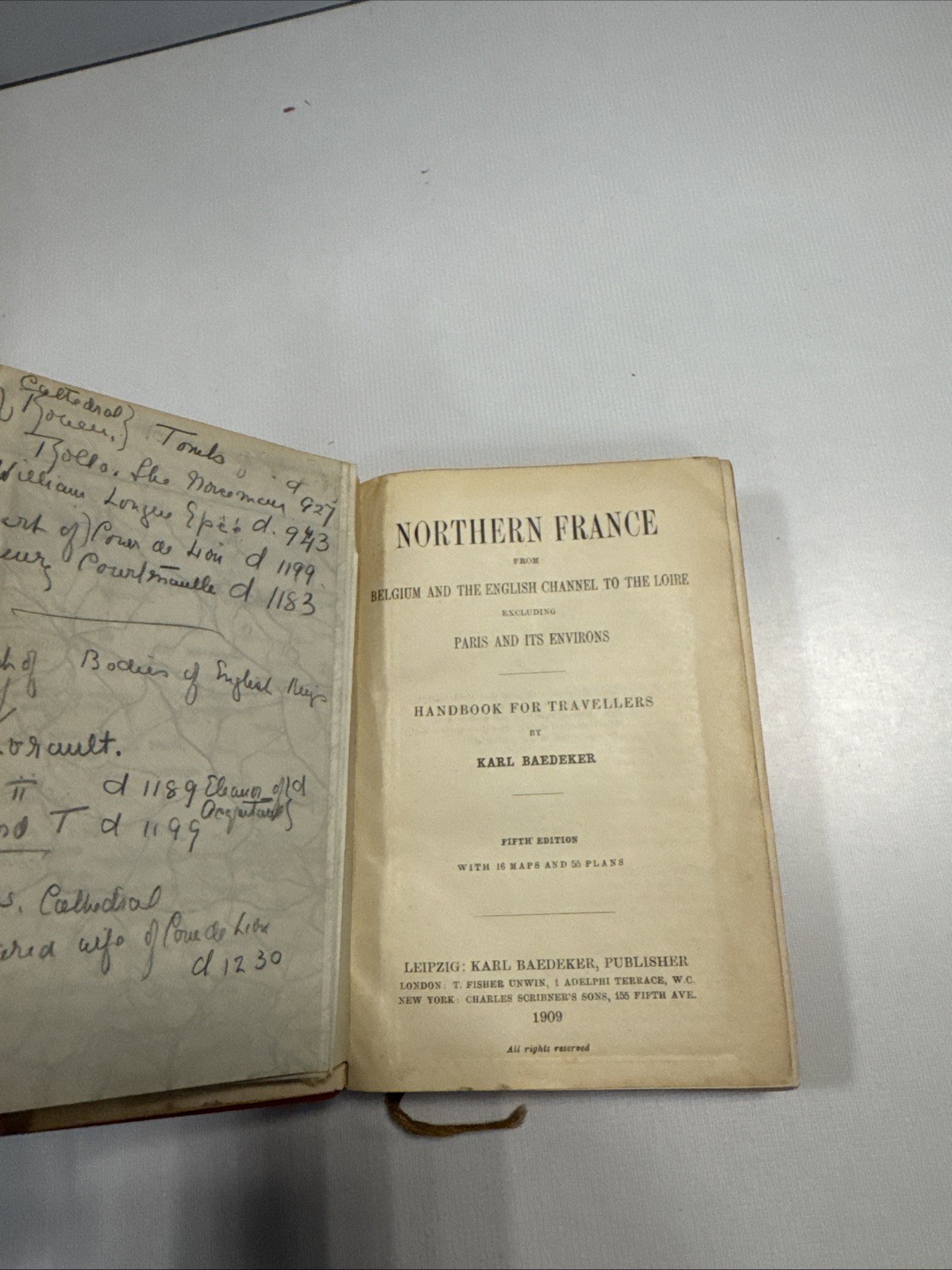 Lot of 11 Vintage Baedeker Travel Guides (1894 – 1913)