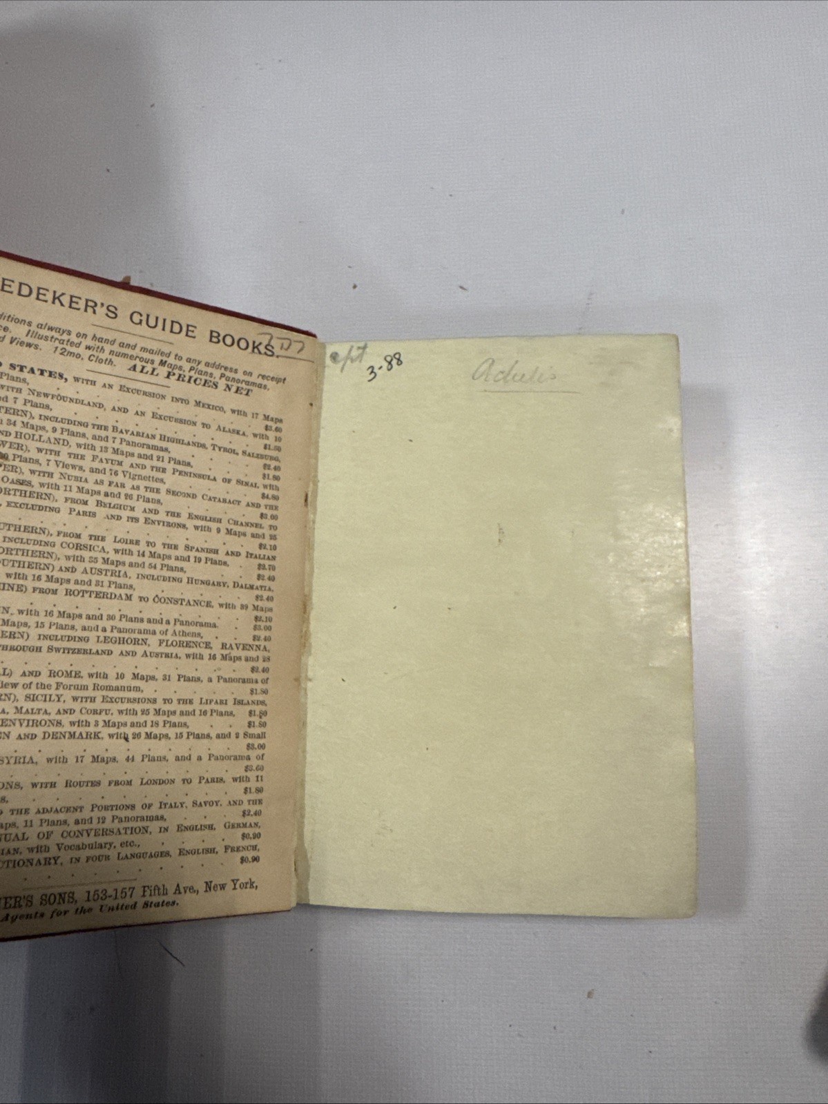 Lot of 11 Vintage Baedeker Travel Guides (1894 – 1913)