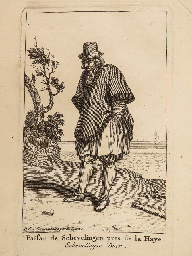 1720 PICART Fashion Engravings Swedish Dresses Holland Costumes Clothing RARE