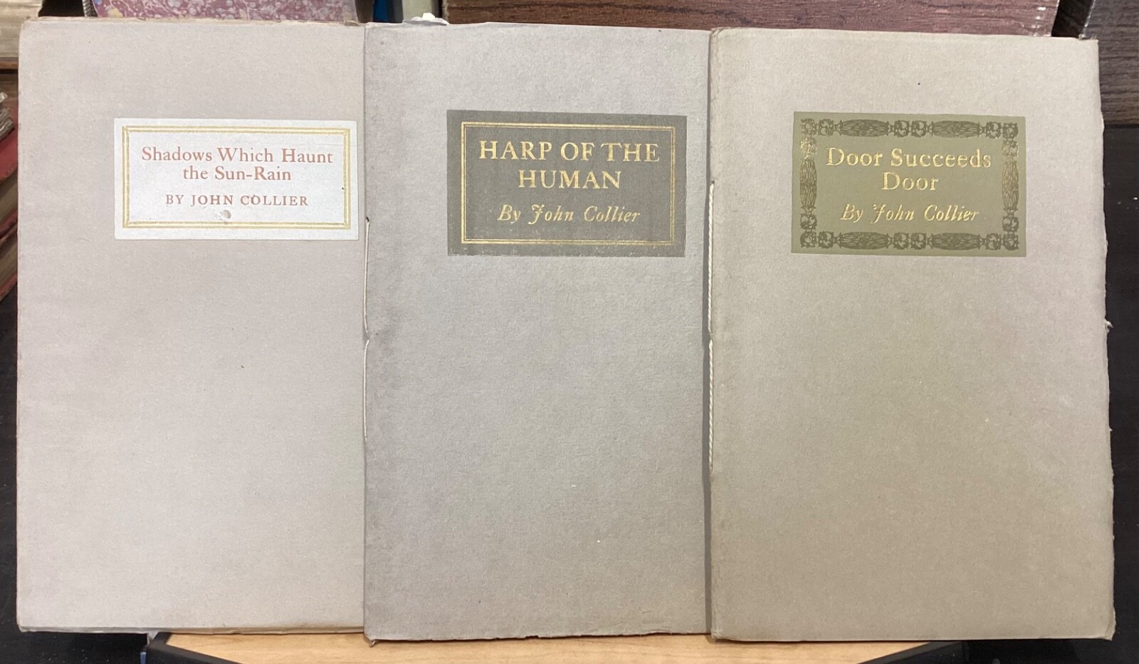 1913-1919 3 Volumes of Poetry by John Collier, Privately Printed for the Author