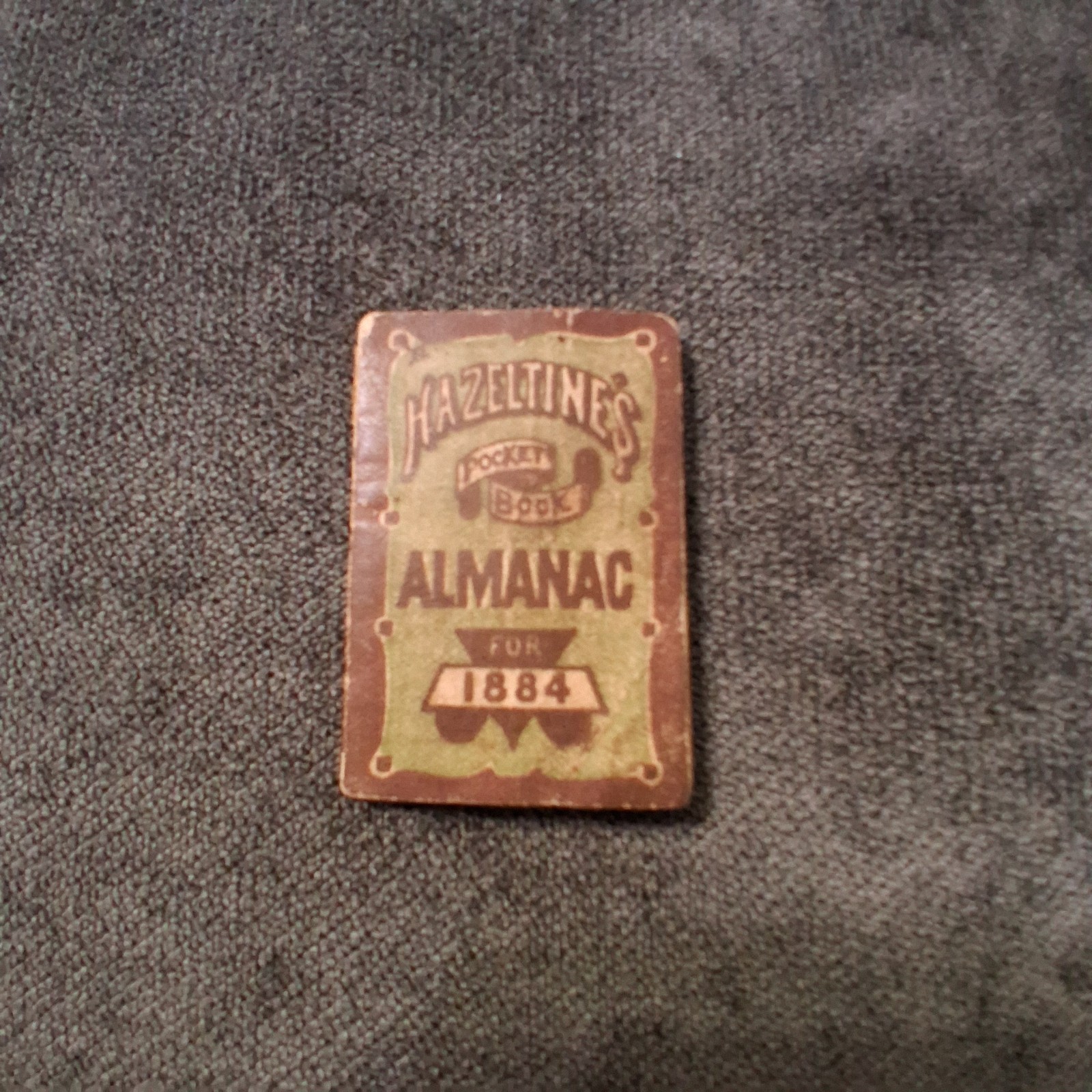 1884 Hazeltines Pocket-Book Almanac
