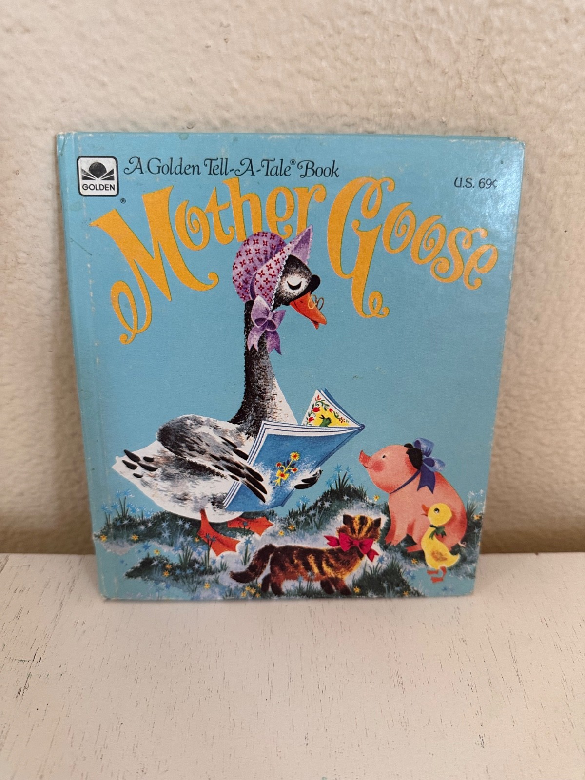 Mother Goose A Golden Tell A Tale Book Hardback C. 1960 Vintage