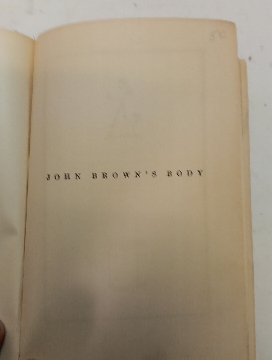 First Edition „John Brown’s Body“ by Stephen Vincent Benét (1928)