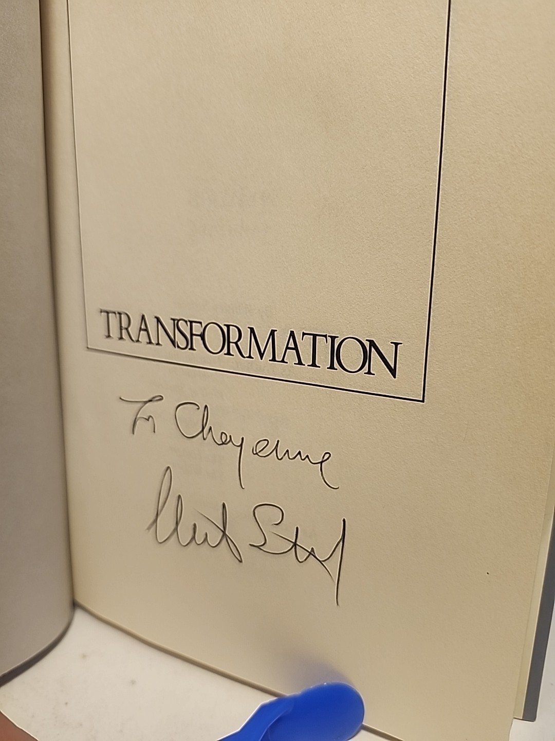 Aliens, Signed, Transformation, by Whitley Strieber, Stated First 1988 HCDJ