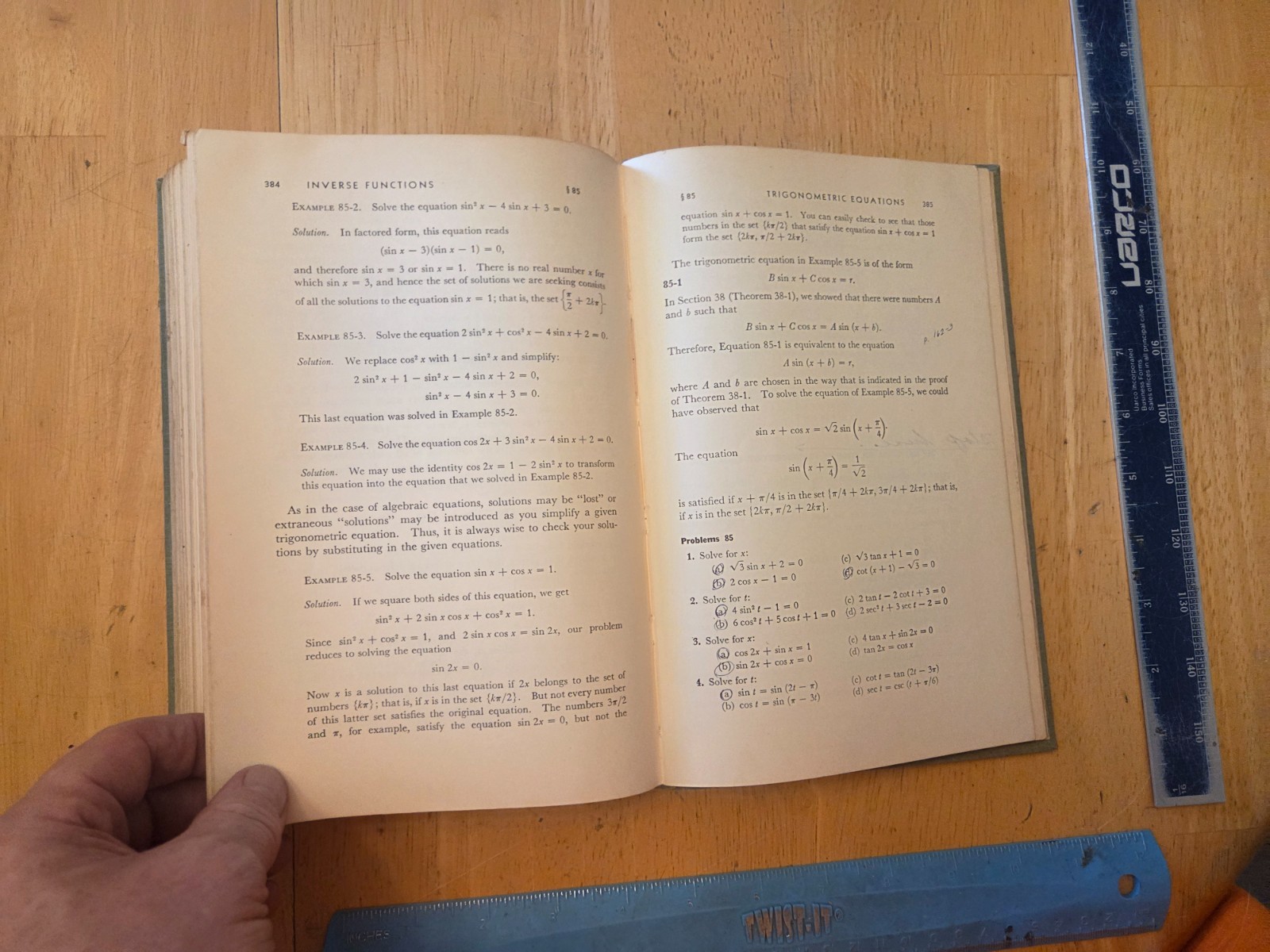 Integrated Algebra and Trigonometry by Fisher and Ziebur – 1960 Hardcover