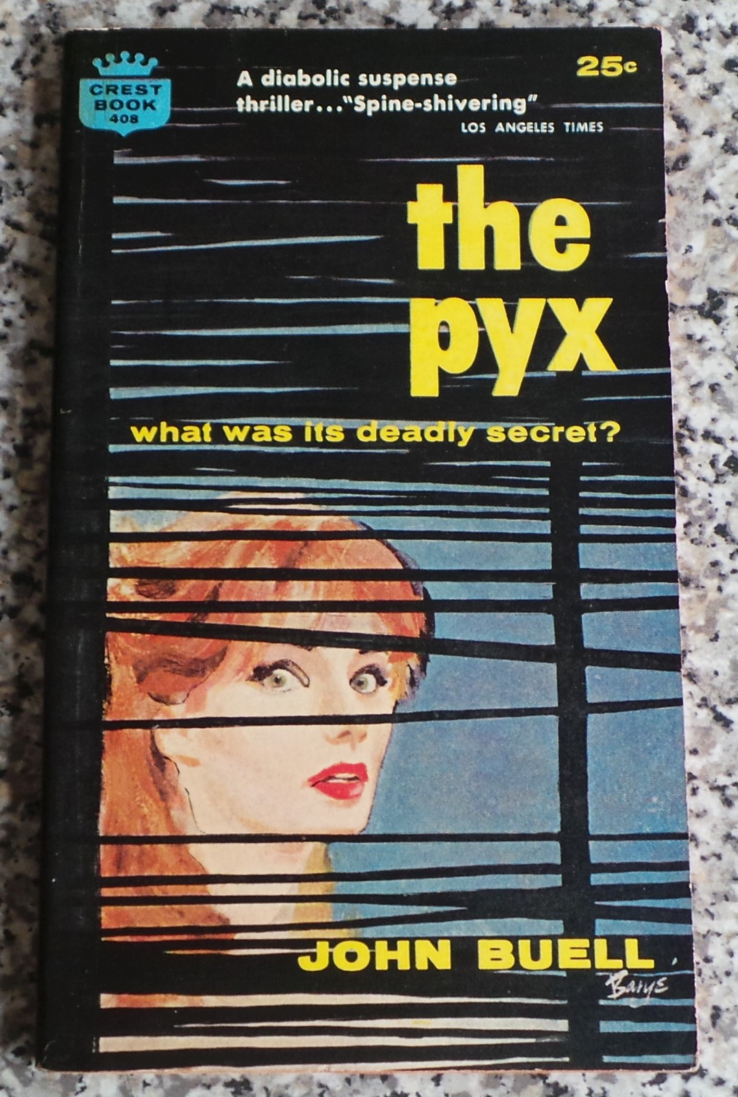 John Buell THE PYX Crest 1960 1st Daniel P Mannix Horror Satan Karen Black Film