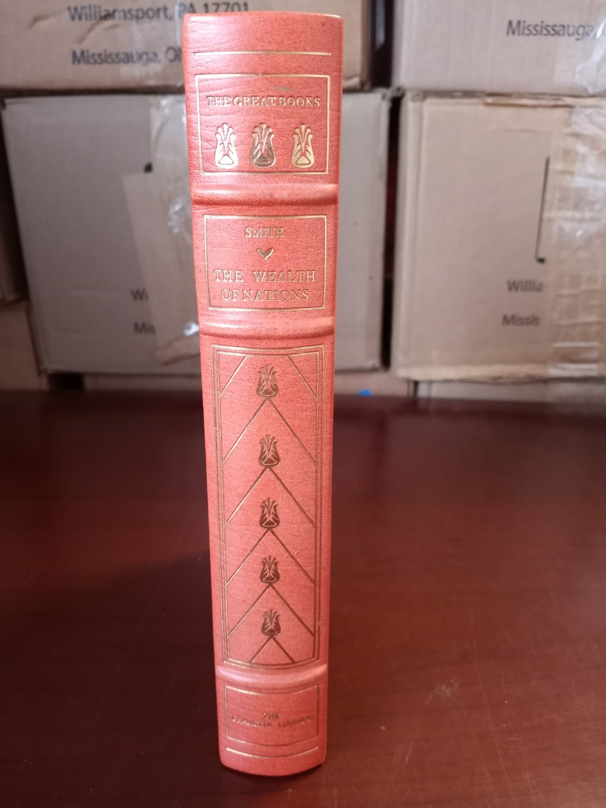 Adam Smith ~ The Wealth of Nations ~ Franklin Library Great Books 1978 Leather