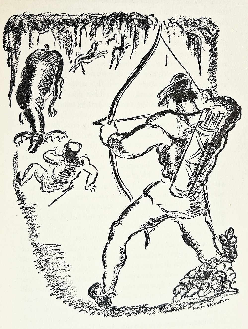 ROBIN HOOD Illustrated STATED FIRST EDITION Rare book 1946 MCM Medieval Outlaw