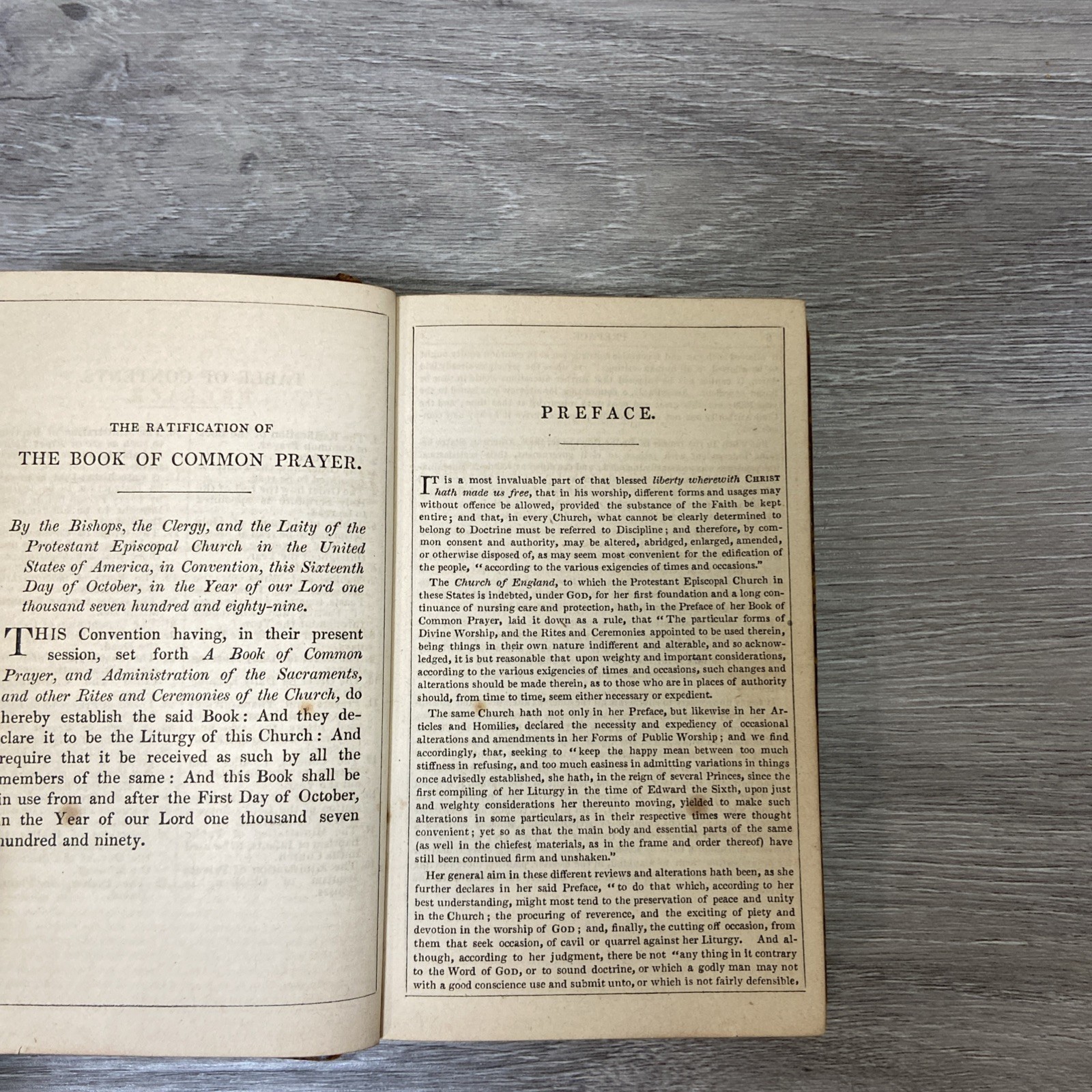 Antique Book Of Common Prayer Protestant Episcopal Church 1867 By D Appleton 5”