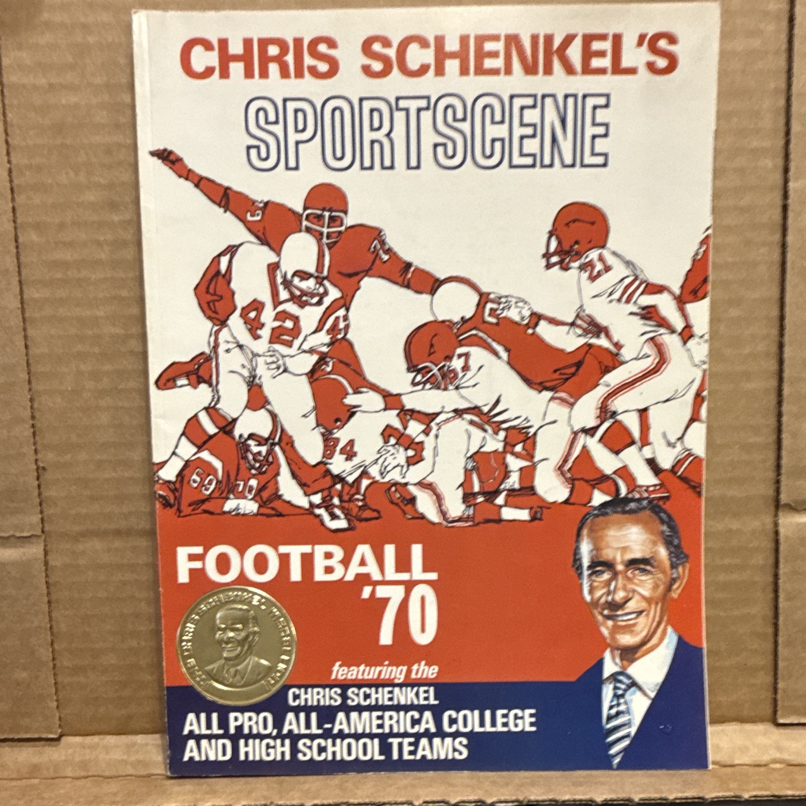 Chris Schenkels Sports Scene Football 1970