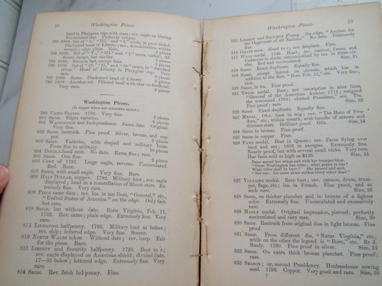 ANTIQUE 1856 ANTIQUITY OF COINS, ELENOIRE, BY WILLIAM HUME PLUS AUCTION CATALOGS