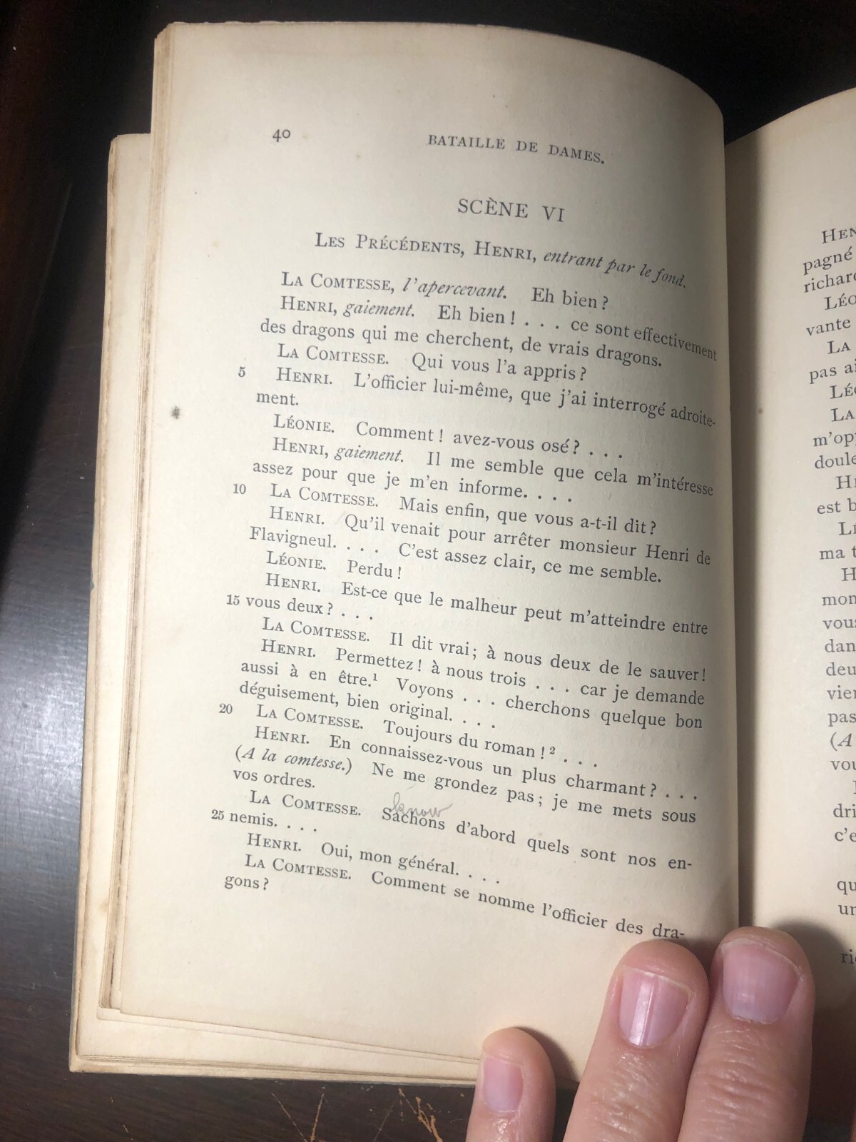 ANTIQUE / Bataille de Dames – Scribe & Legouvé / French Drama / 1896