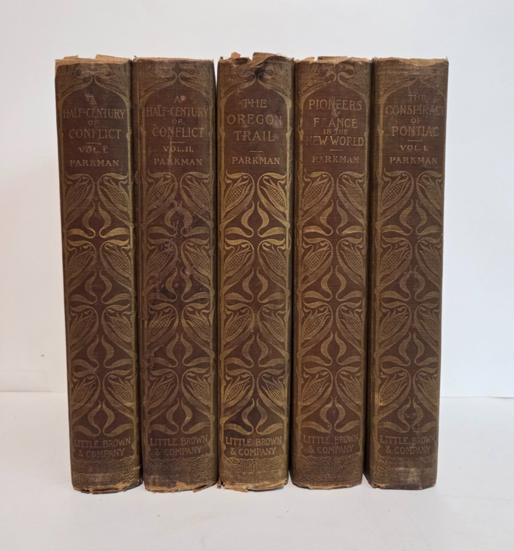 Francis Parkman Works 5-Vol lot– Little, Brown New Library Edition HC