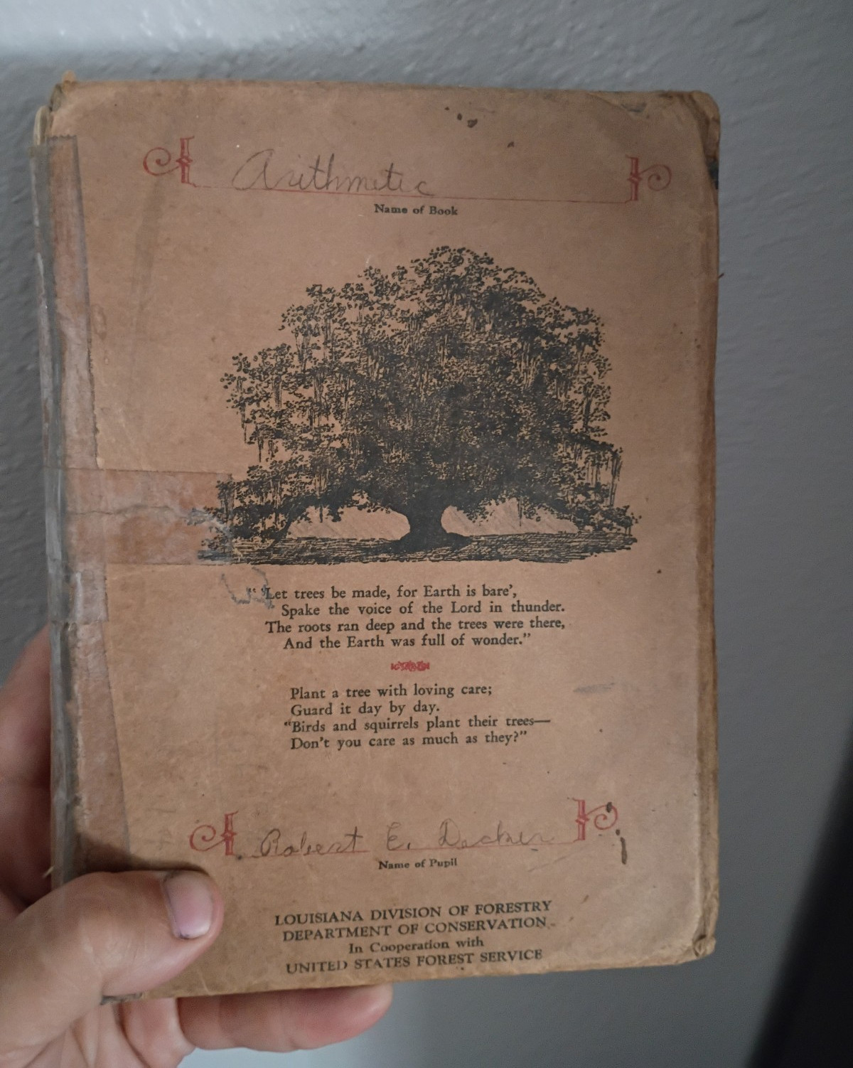 Mathematics Hardcover Illustrated Book – Antique Book