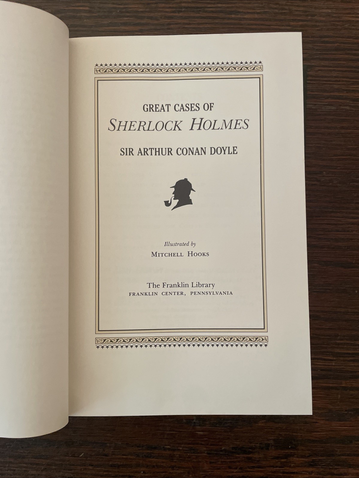 The Franklin Library of Mystery Great Cases of Sherlock Holmes 1987