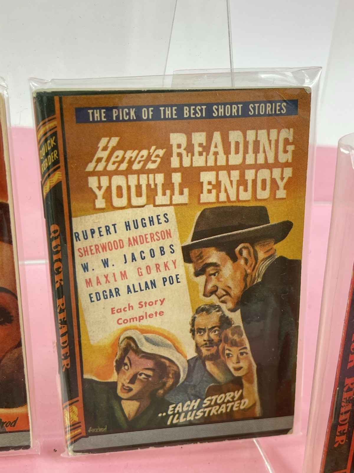 8 Book Lot „Quick Reader“ mini-books 1940’s Very Good Condition