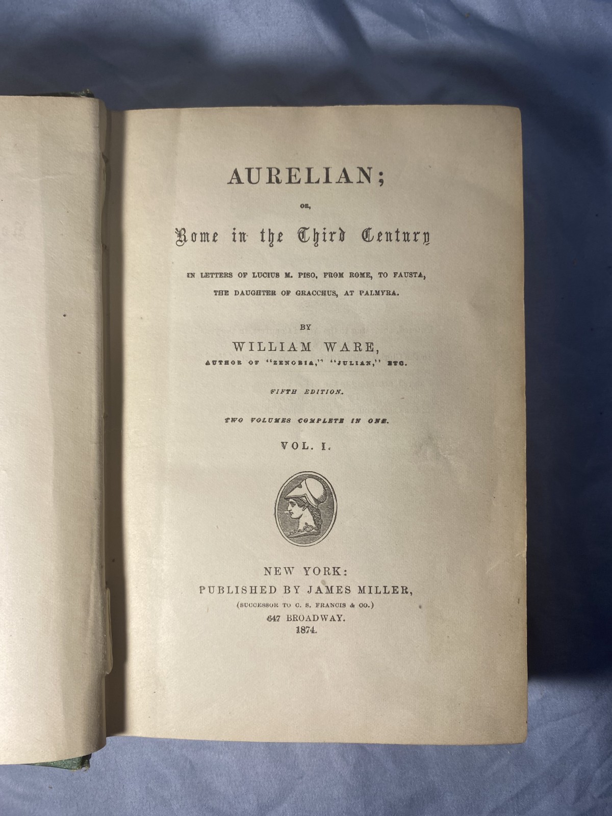 Ancient Rome: „Aurelian“ 1874 – William Ware