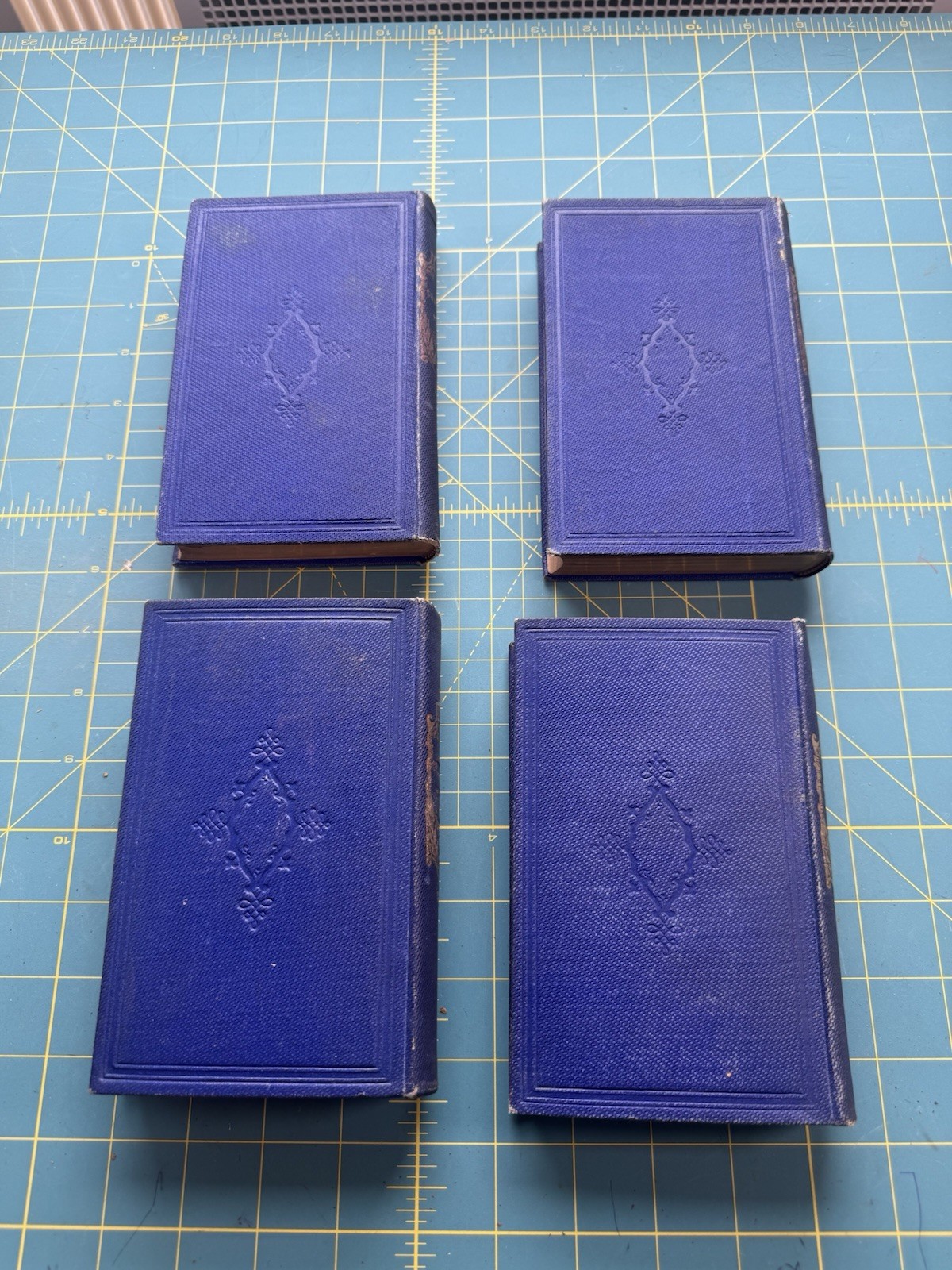 1857-60 Antique Poetry Lot 4 Cowper Crabbe Goldsmith Burns Rectory School Prize