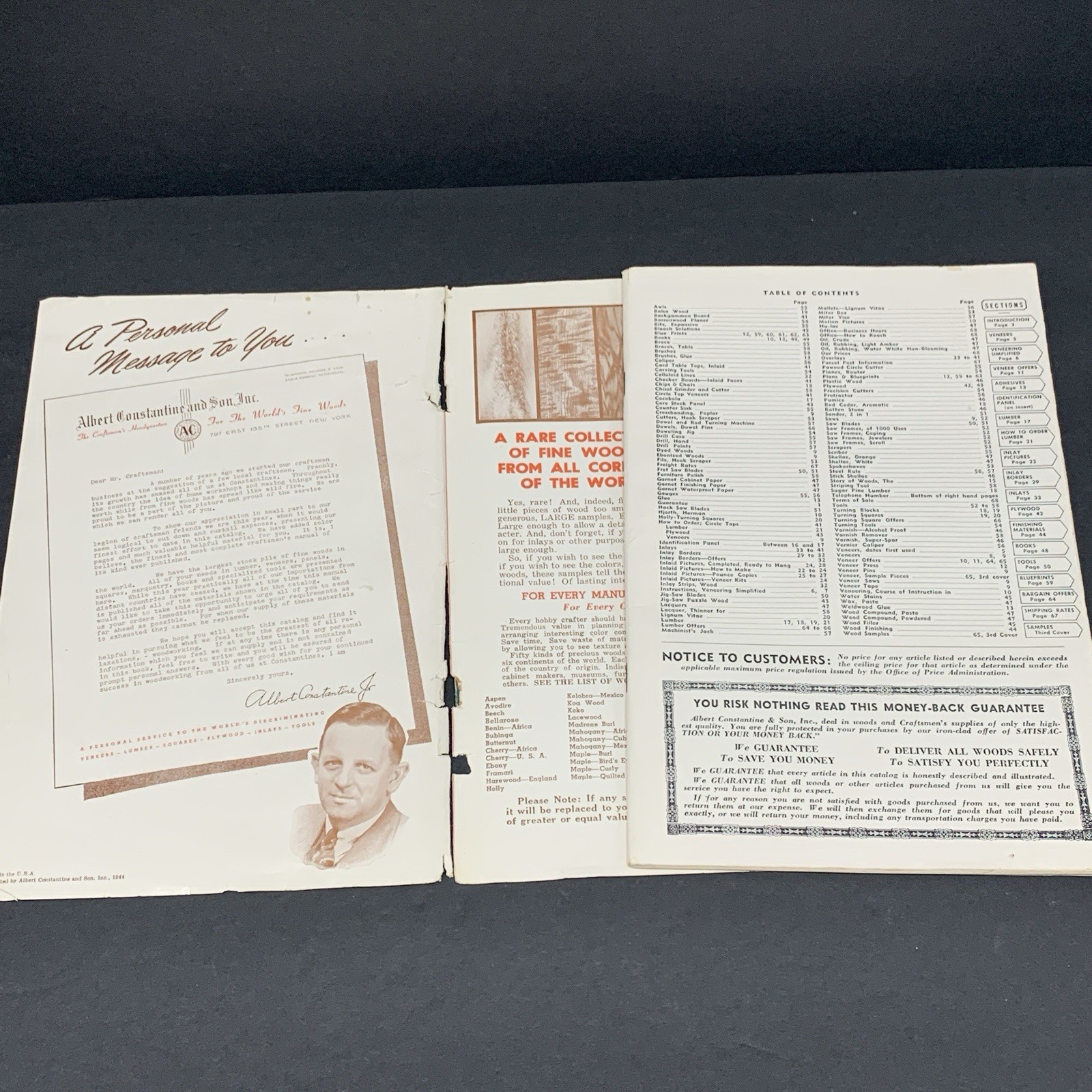 Albert Constantine’s Master Woodworkers Manual 1944 Fine Wood Woodworking
