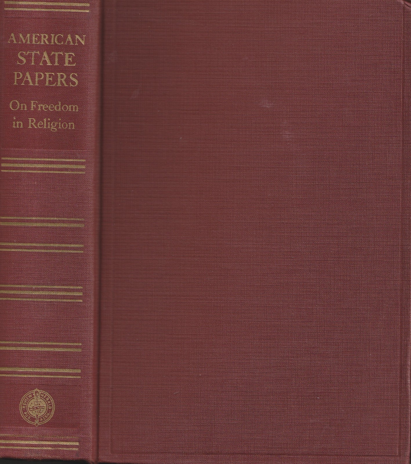 American State Papers on Freedom in Religion Third revised Edition from 1943