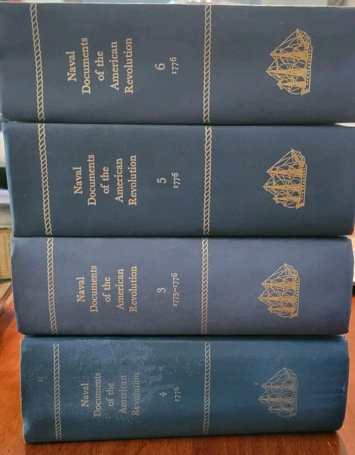 Naval Documents Of The American Revolution Vols 3, 4, 5, 6 – Hardcovers 1969