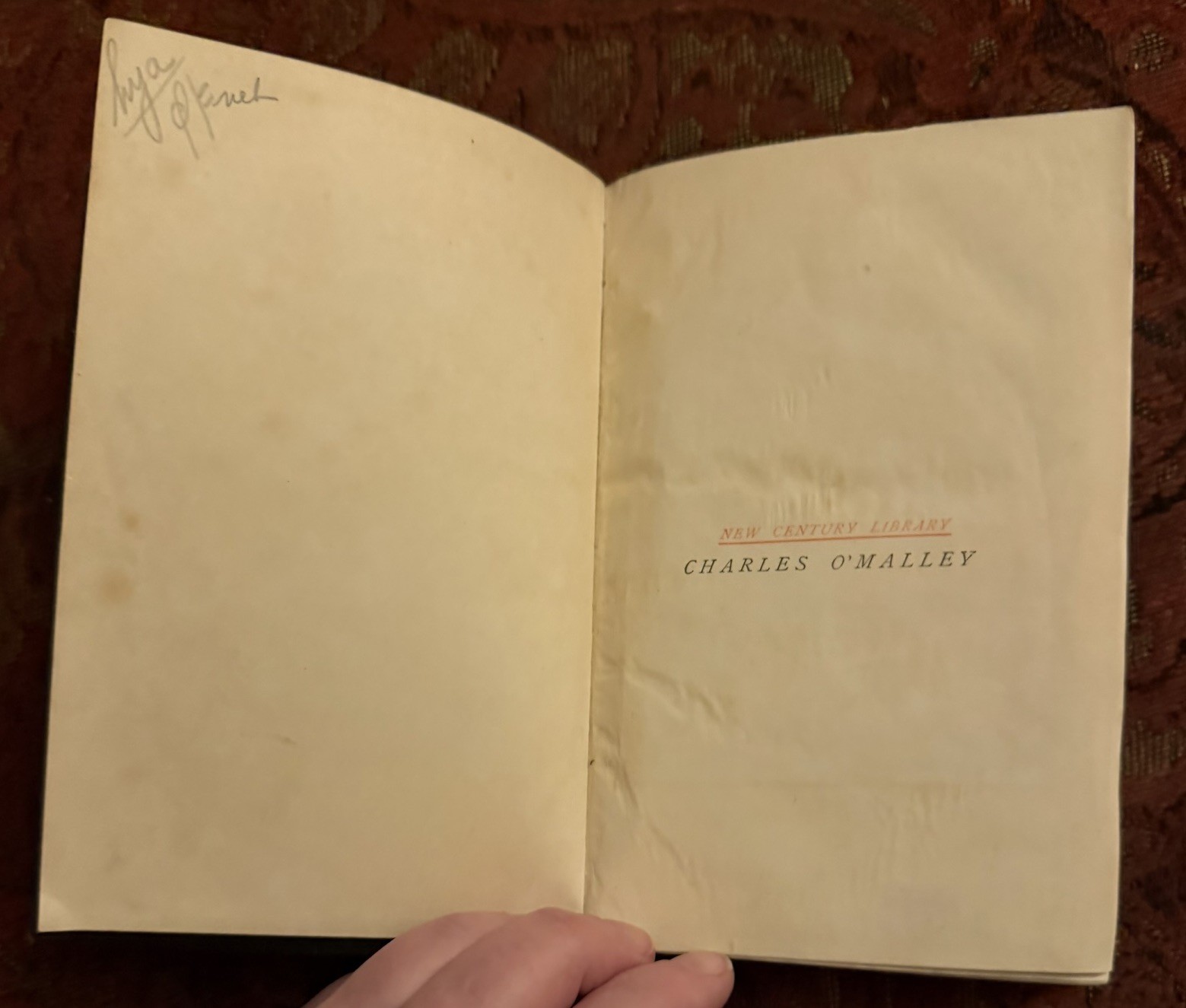 Vintage “Charles O’Malley” By Charles Lever Published By Thomas Nelson And Sons