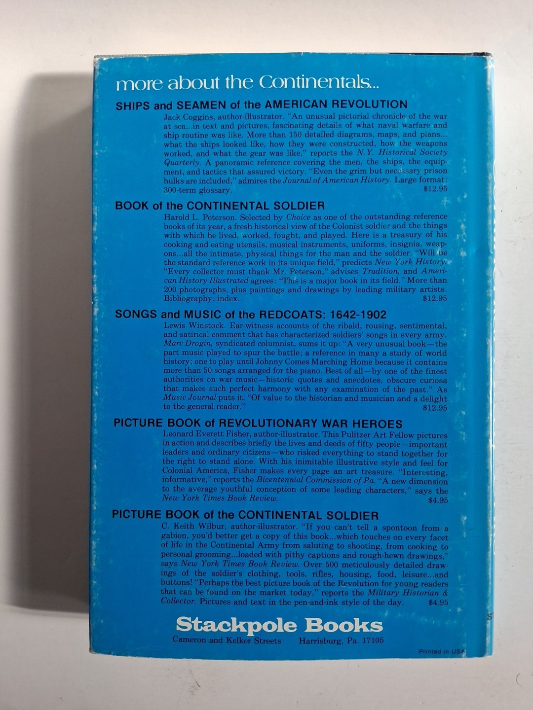 Encyclopedia Of Continental Army Units By Fred Berg American Revolution HCDJ VG