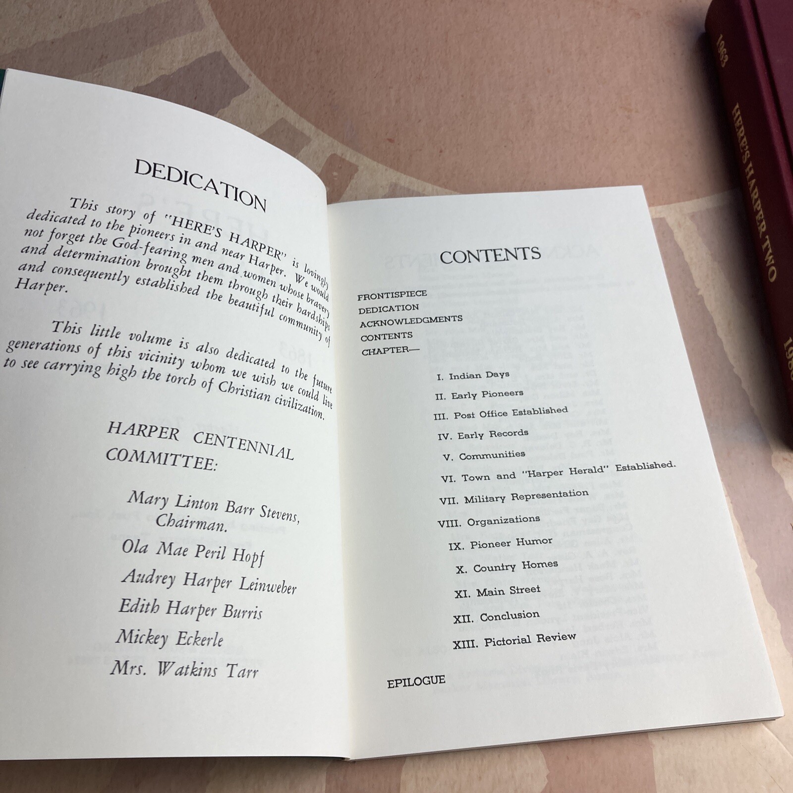 Here’s Harper + Here’s Harper Two~1863-1986~Centennial Committee~Harper,Texas