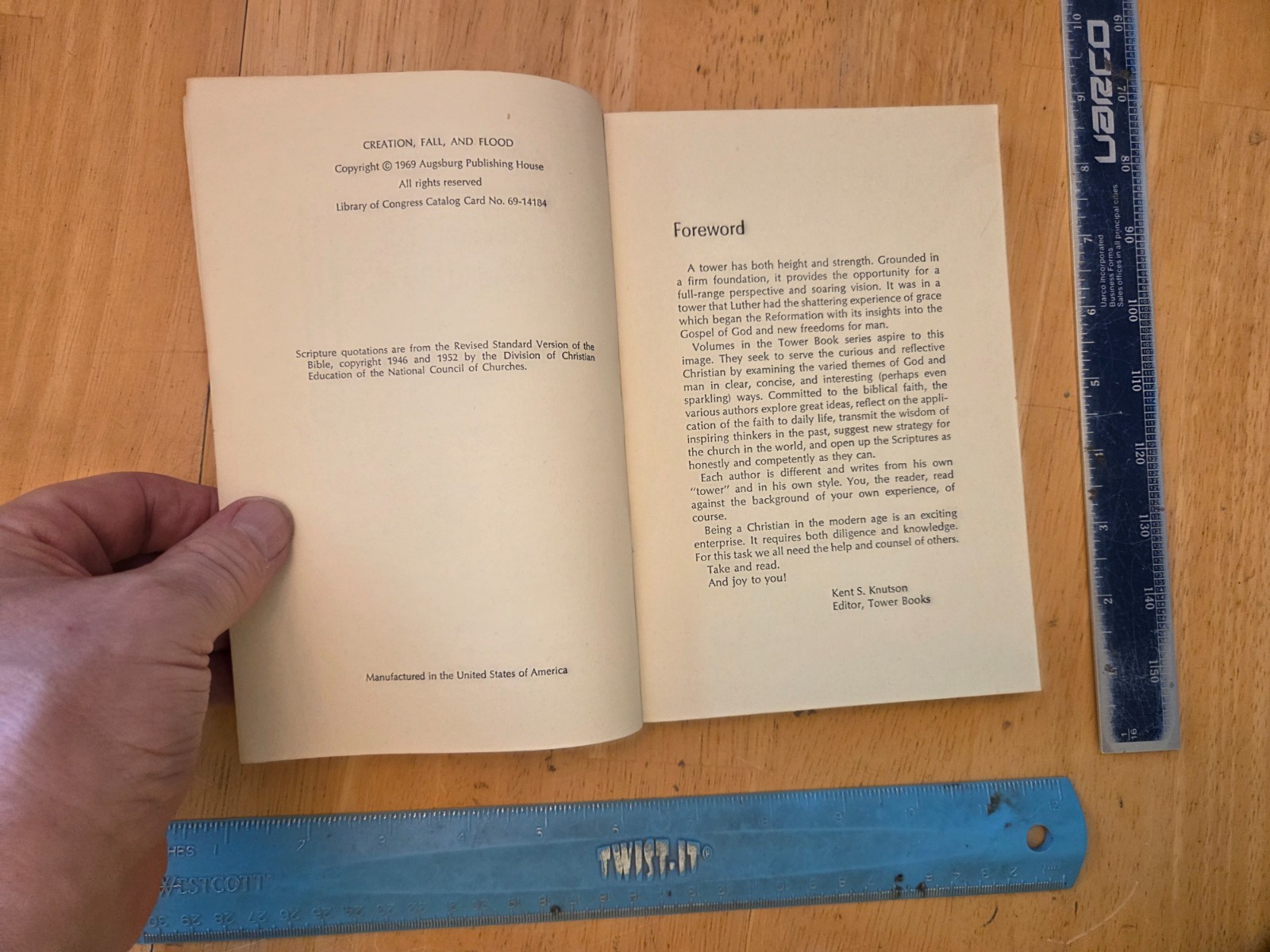 Creation, Fall and Flood by Terence E. Fretheim – 1969 Tower Trade Paperback