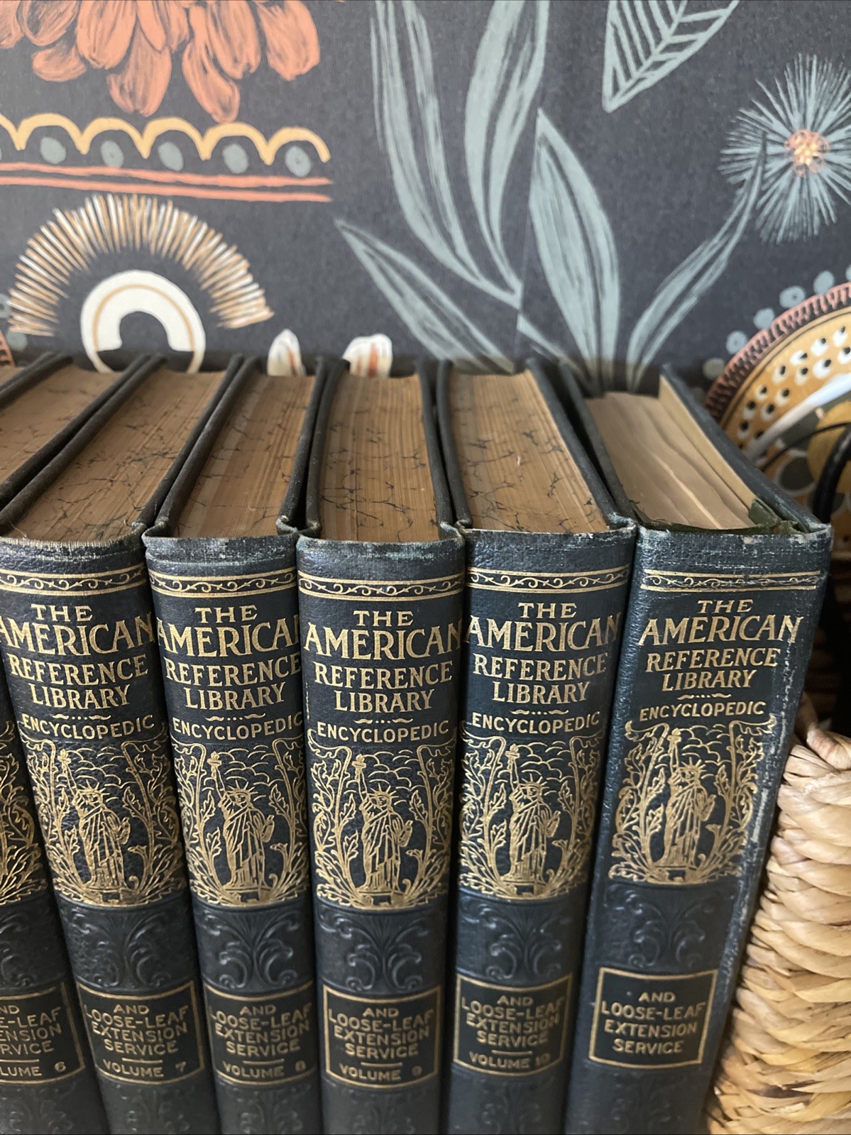 1924 American Reference Library Encyclopedic & Loose-Leaf Extension ANTIQUE