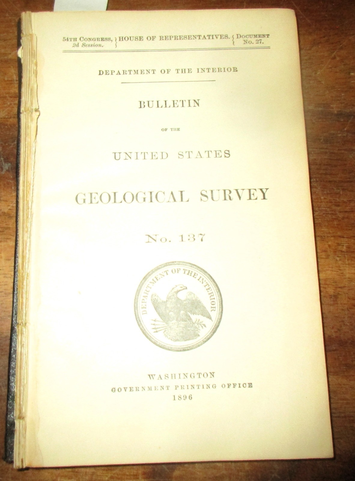 GEOLOGY PALEONTOLOGY 1896 KANSAS FORT RILEY MILITARY RESERVATION WITH MAP Scarce