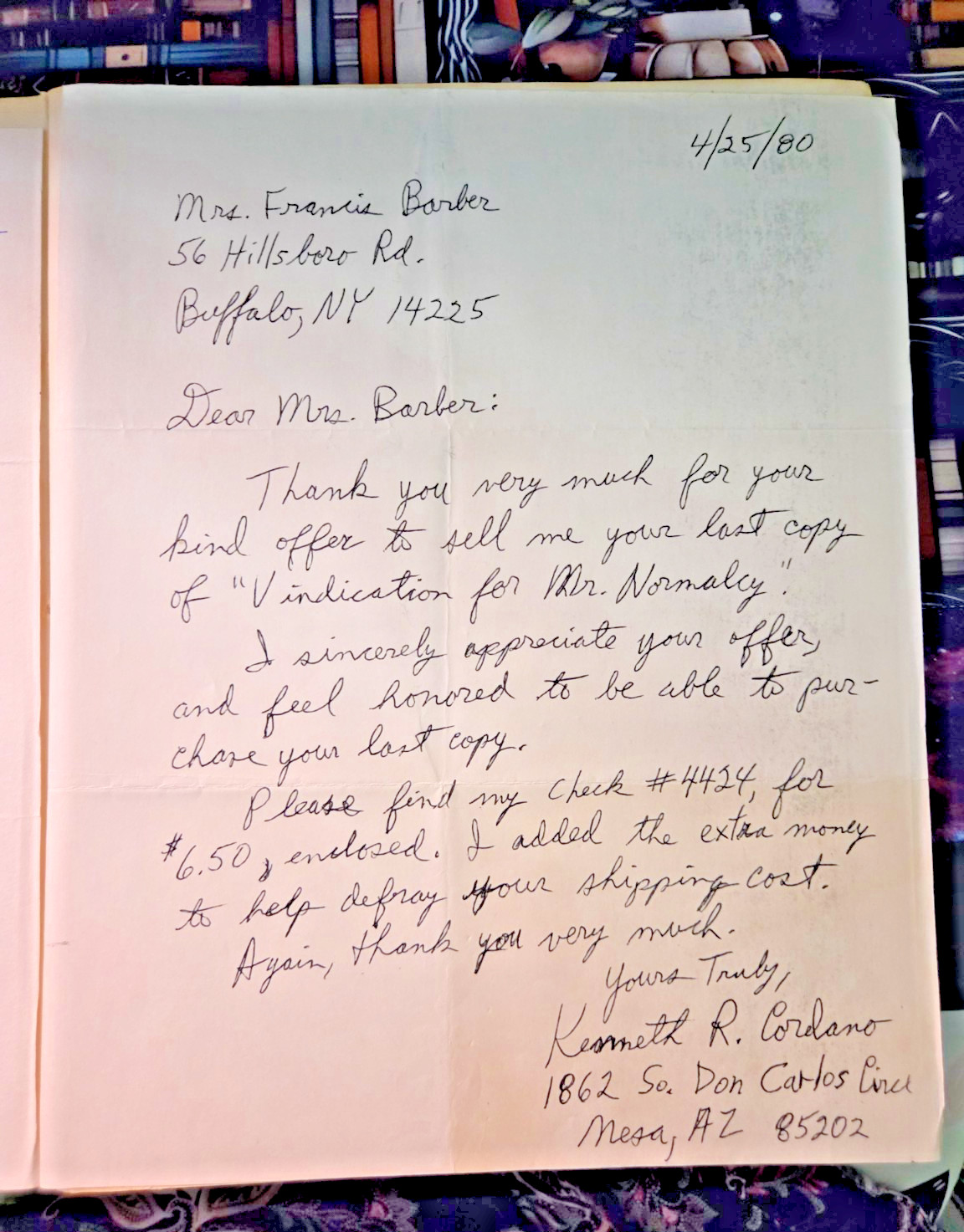 Vindication of Mr. Normalcy (Extremely Rare 1965 1st Ed.)