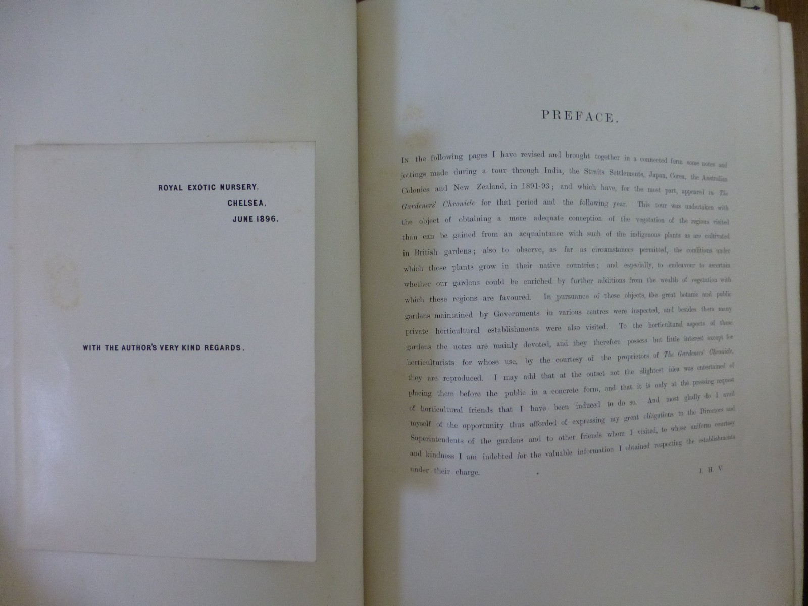 A Traveller’s Notes by Veitch 1896 Private Circulation – Far East, Australia, NZ