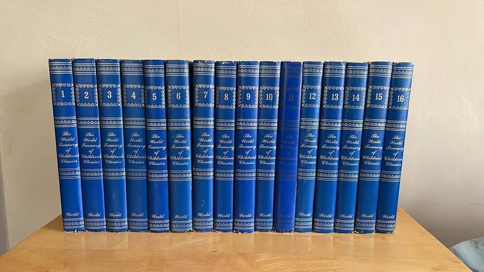 The World Treasury of Children’s Classics Complete 16-Volume Set – Vintage 1947