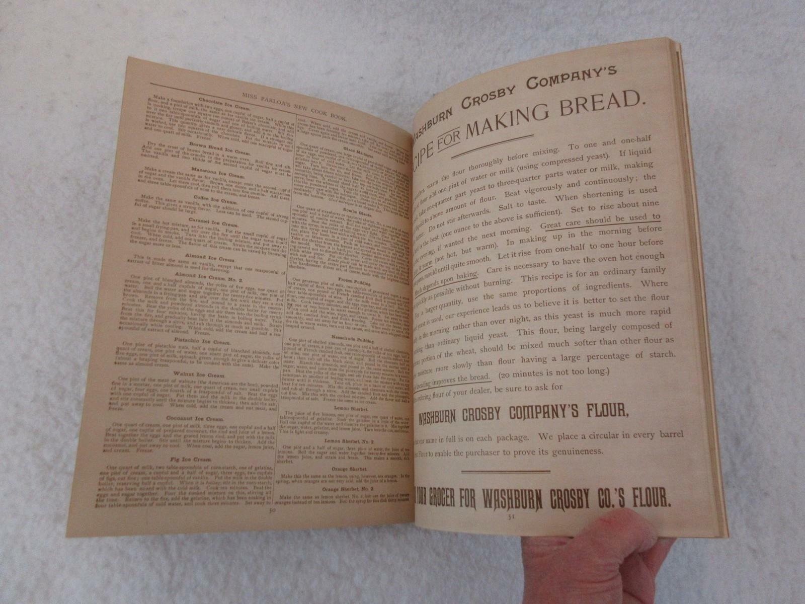MISS PARLOA’S NEW COOK BOOK Silver Dollar City Facsimile General Mills 1974