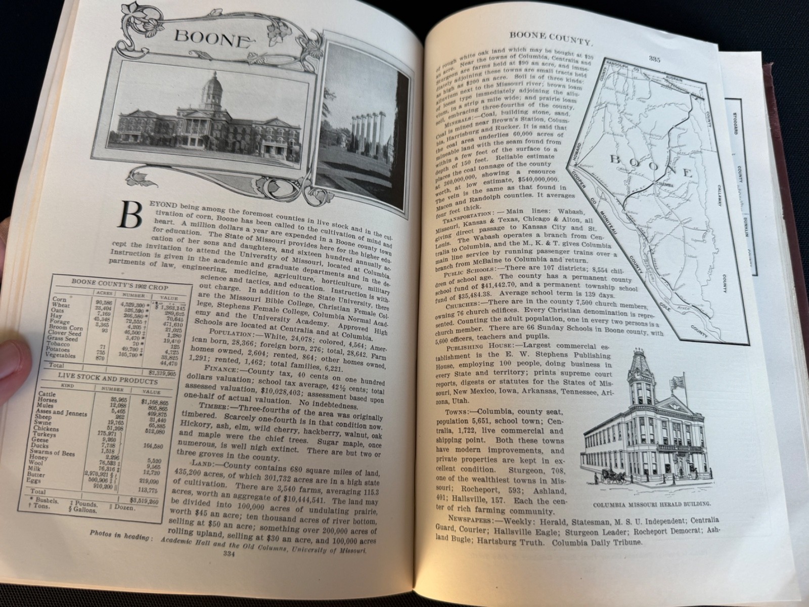 The State of Missouri:An Autobiography Walter Williams -World’s Fair w/Maps 1904