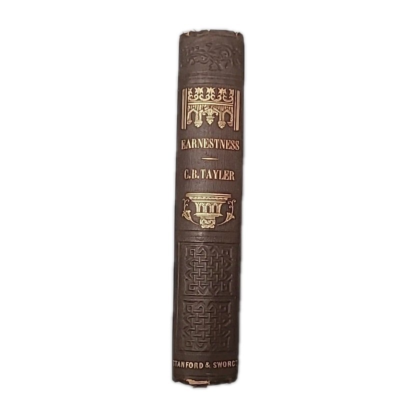 Earnestness C B Tayler 1852 Stanford & Swords Antique Religious Book Bishop