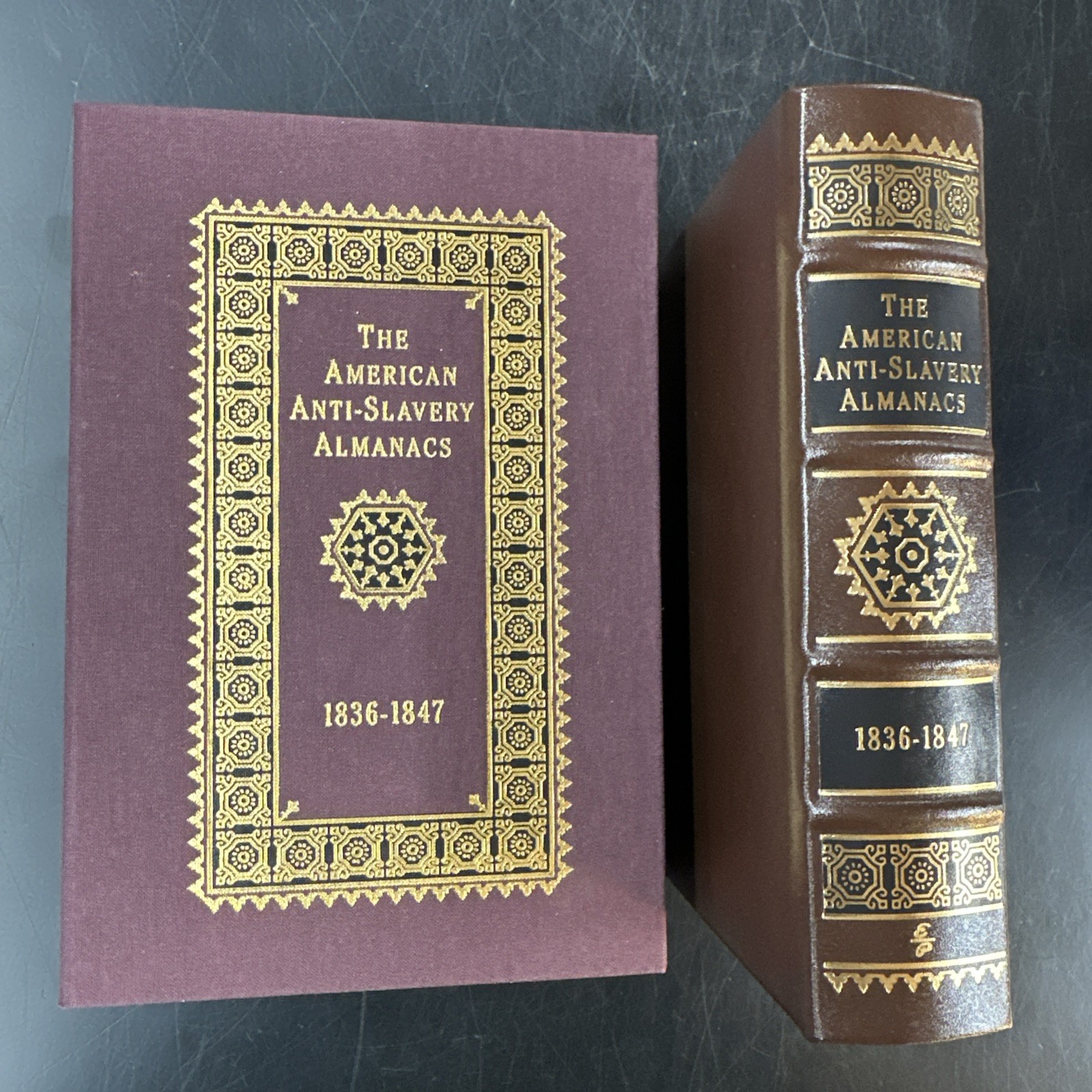 Easton Press The American Anti-Slavery Almanacs 1836-1847 w/ Box Rare Leather