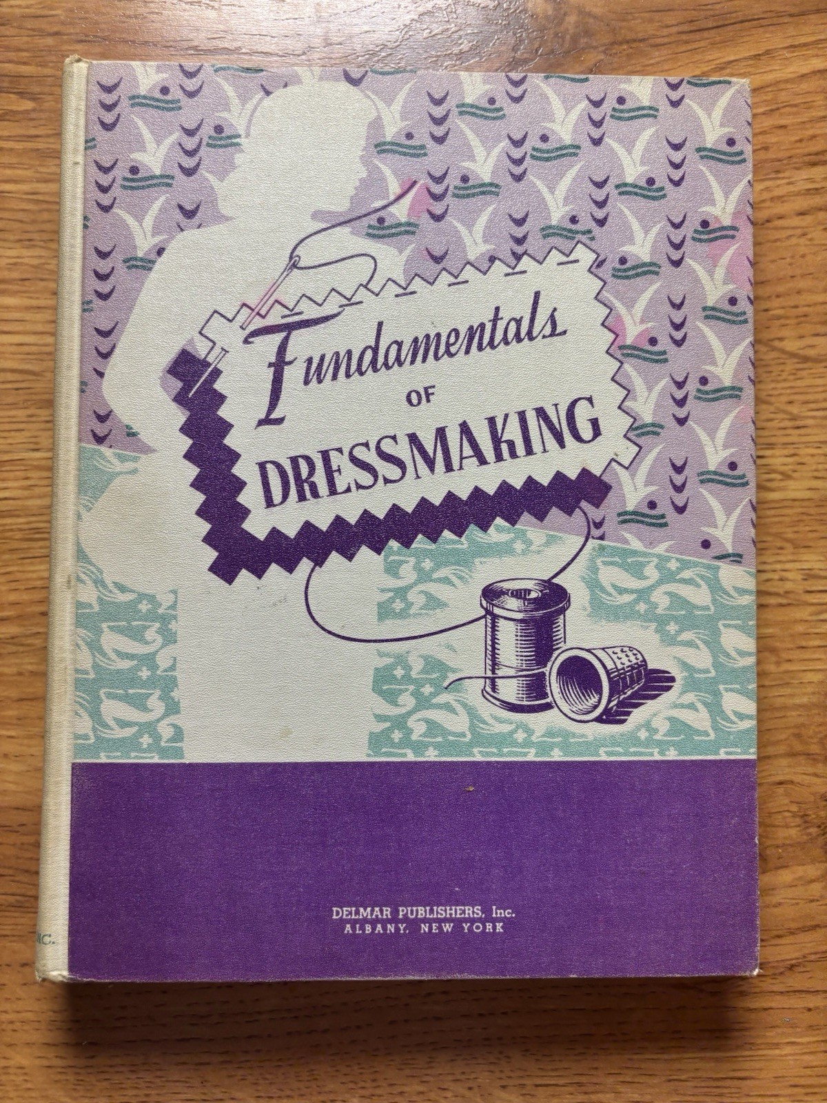Fundamentals of Dressmaking 1943 Hardback Delmar Publishing VG U