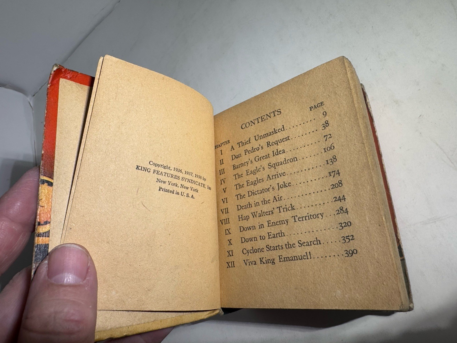 Barney Baxter Eagle Squadron 1938 Big Little Book Whitman Aviation Comic Vintage