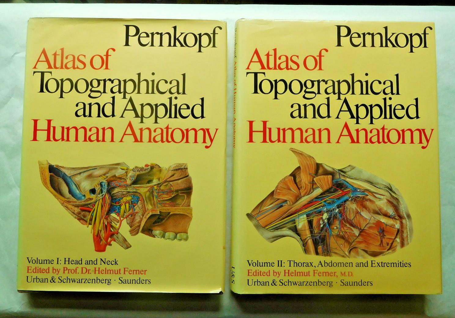 Atlas of Topographical and Applied Human Anatomy by Eduard Pernkopf Two Volumes