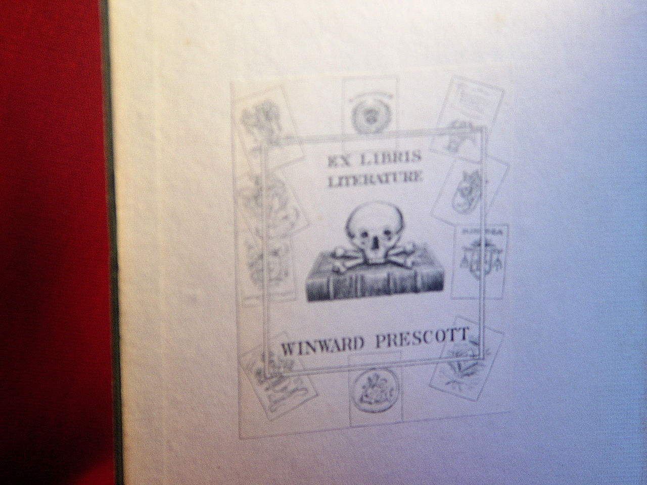 Pen Drawing: An Illustrated Treatise -Maginnis Winward Pescott skull bookplate