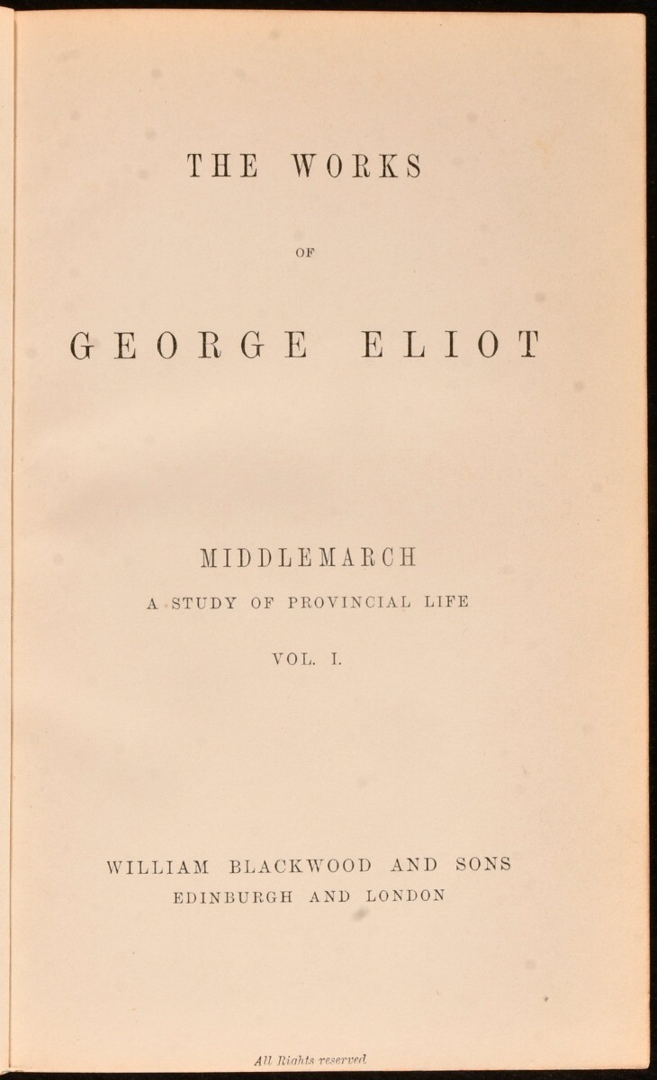 1878 19vol The Works of George Eliot Cabinet Edition Tree Calf Riviere Binding